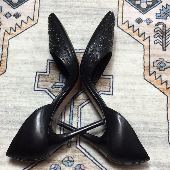 COACH ‘Holmes’ Black Studded Dress Leather - Picture 8 of 13